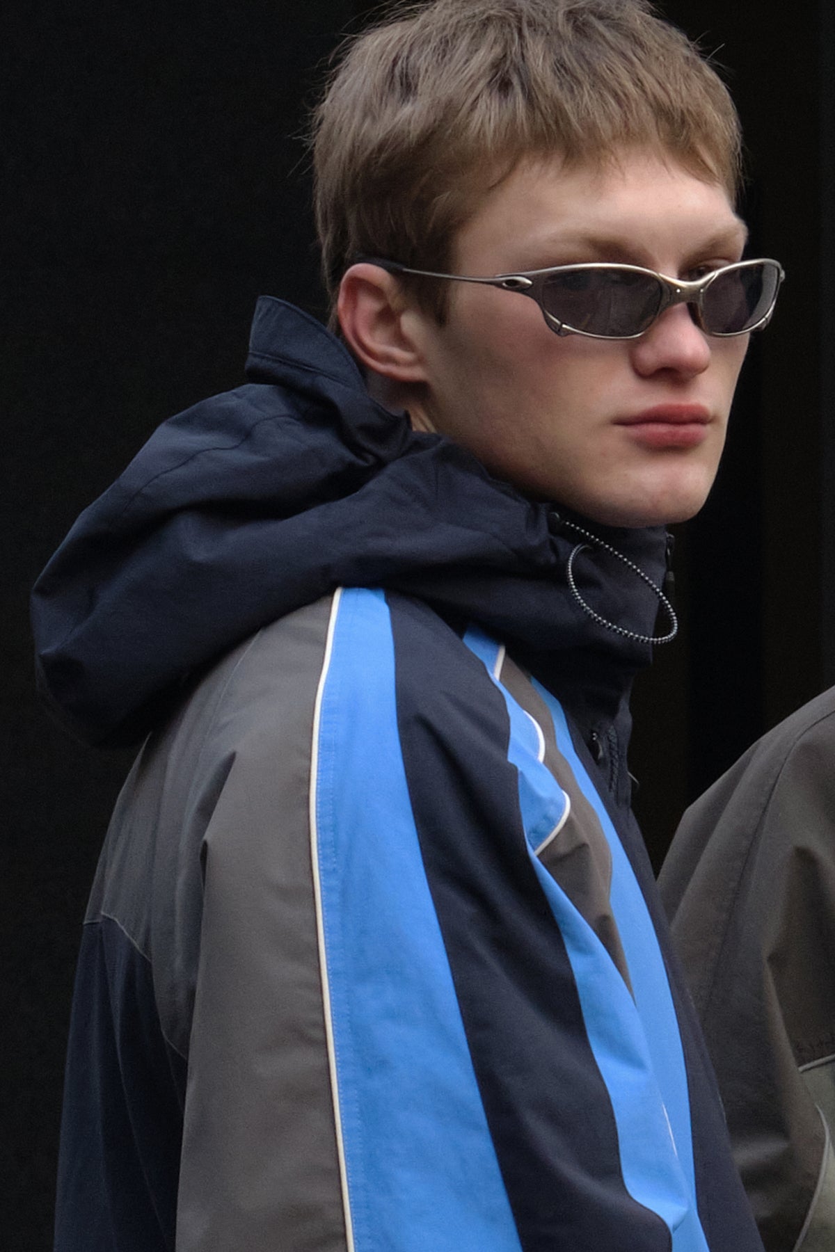 VERT WAVE PADDED JACKET DARK NAVY