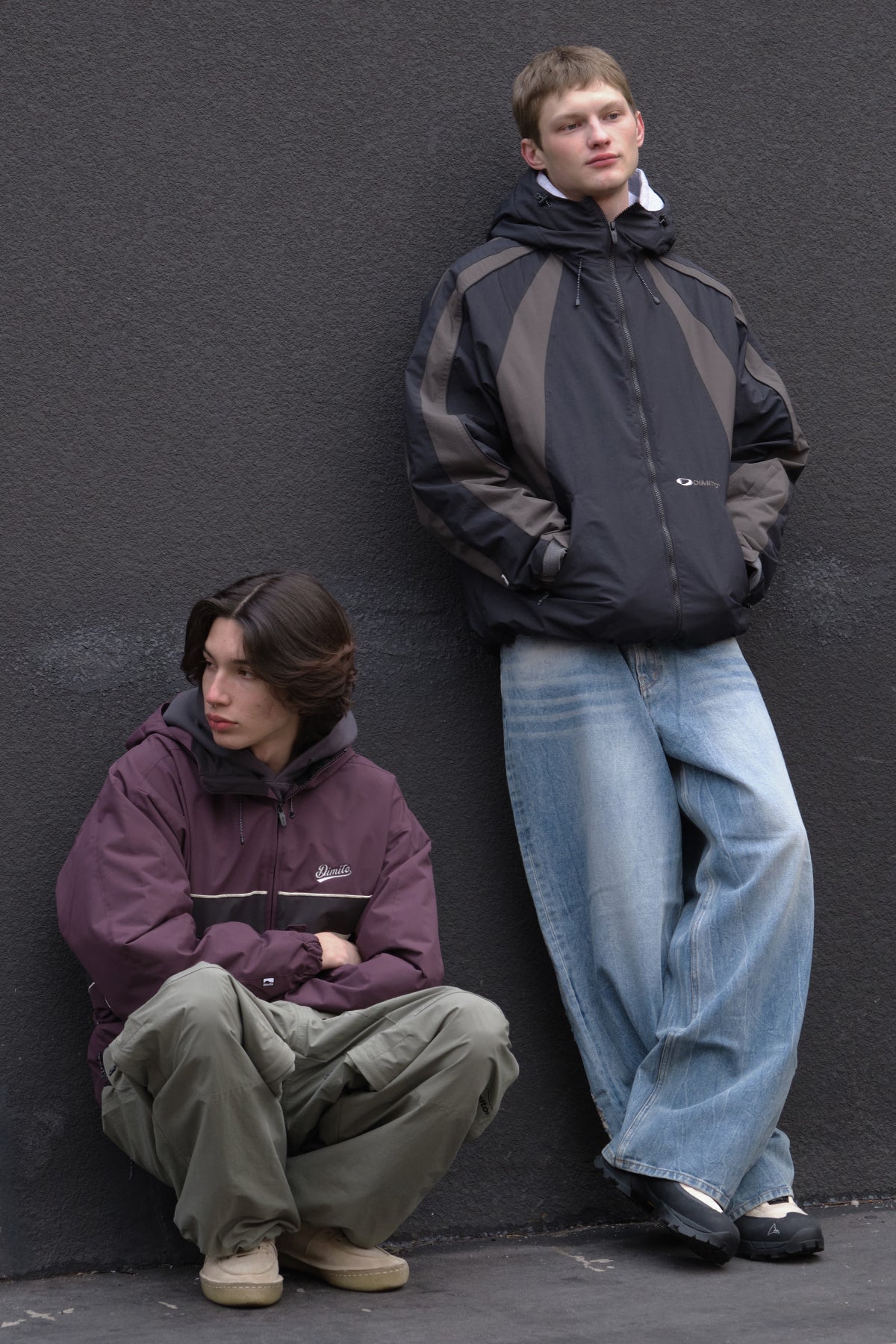 VERT WAVE PADDED JACKET MID BLACK