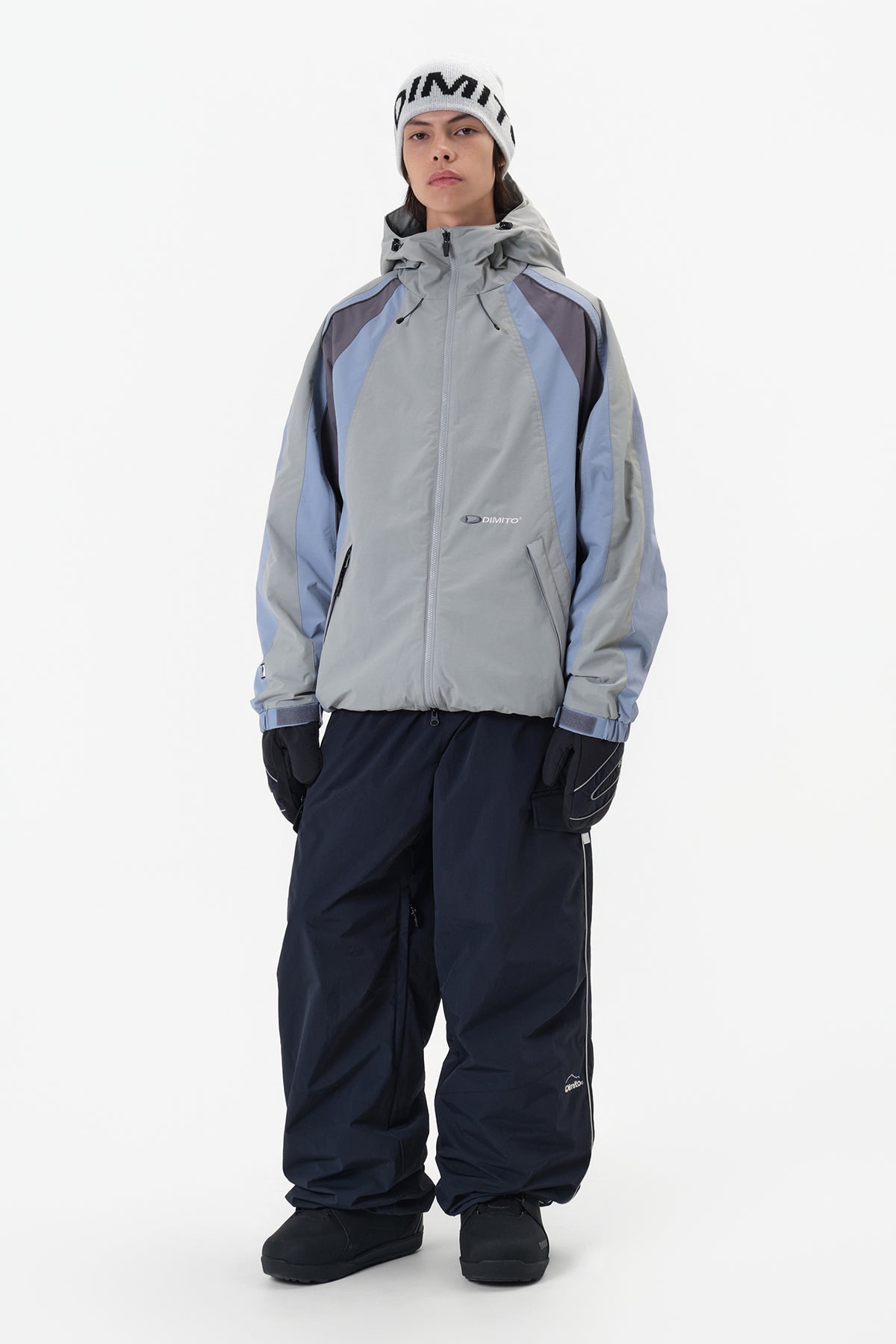 VERT WAVE PADDED JACKET SAGE GREY