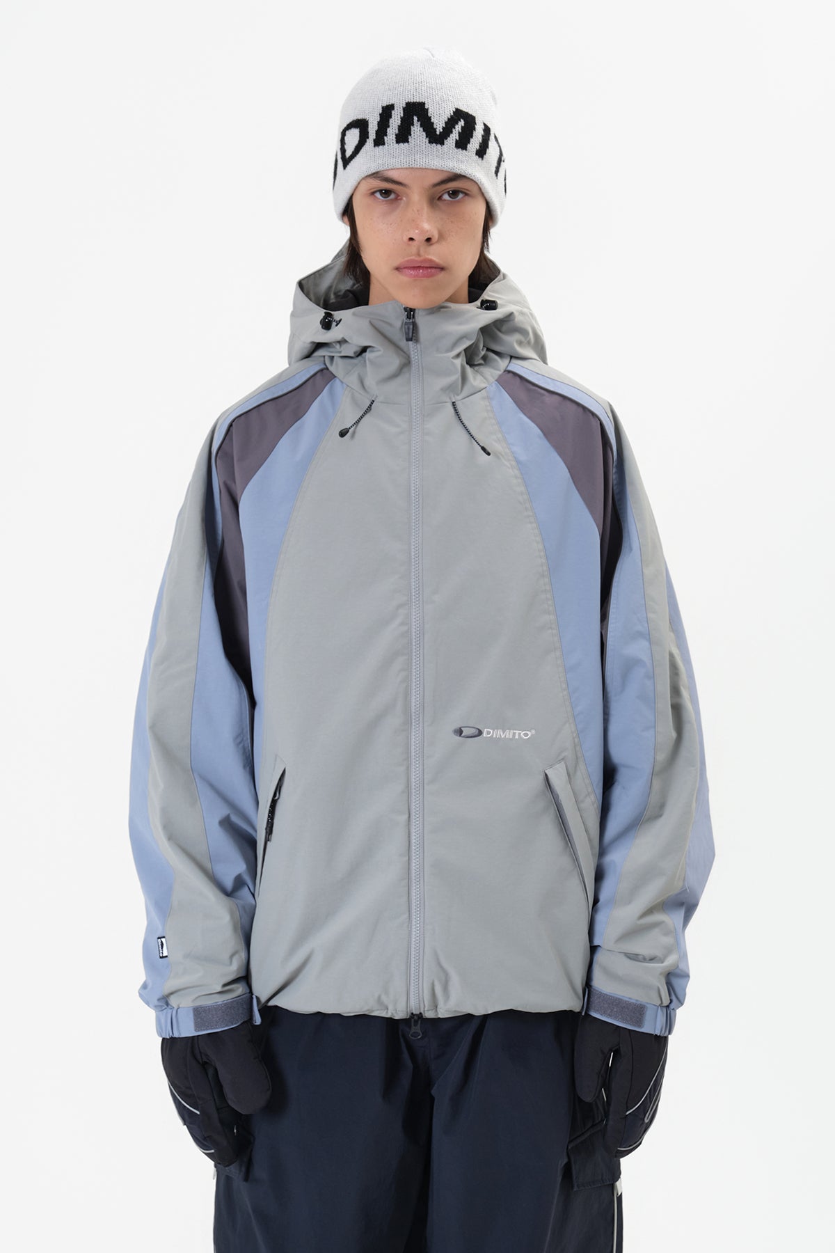 VERT WAVE PADDED JACKET SAGE GREY