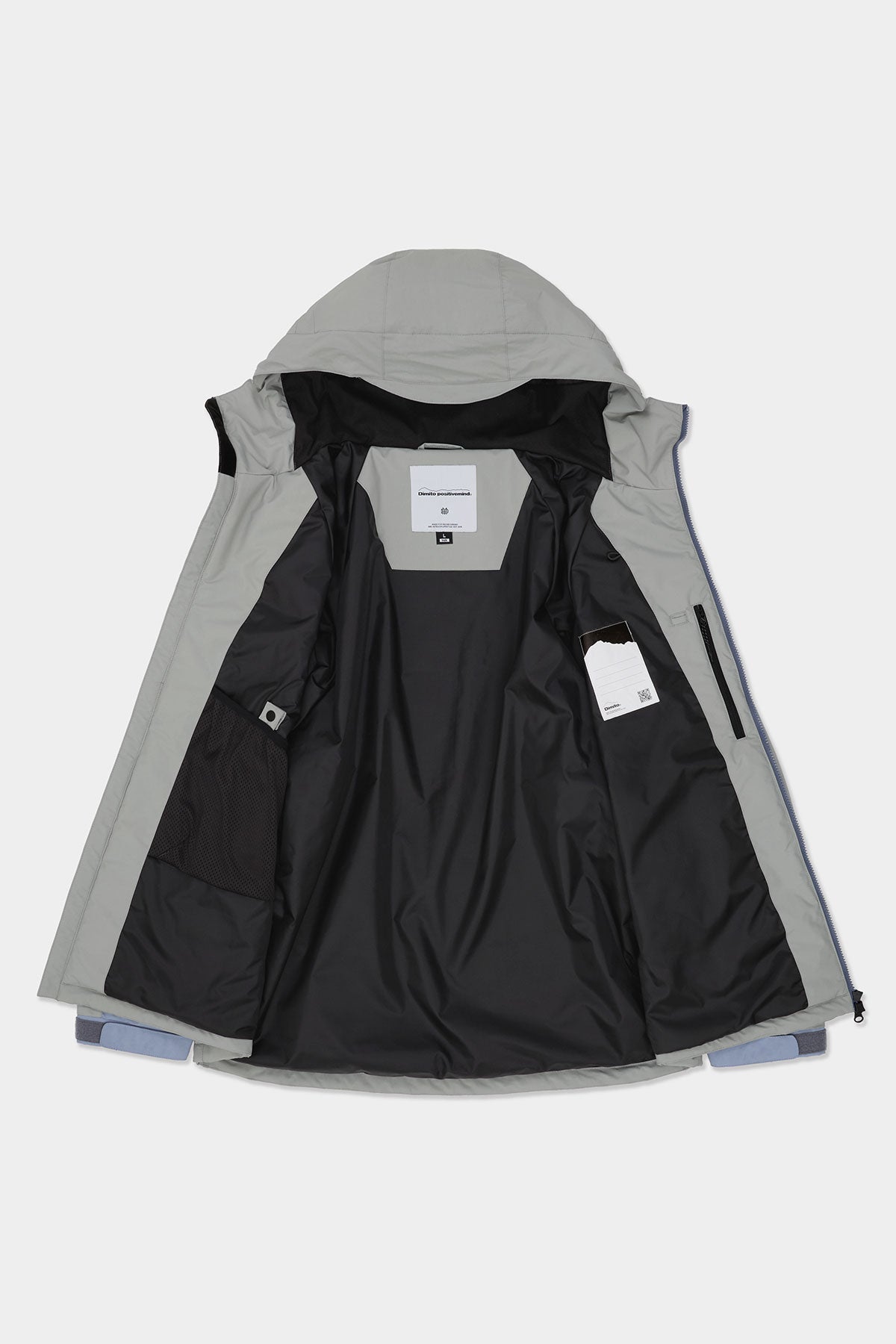 VERT WAVE PADDED JACKET SAGE GREY