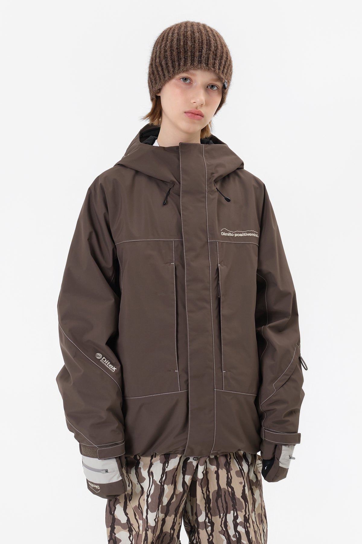 VERT WORKS LINE JACKET DARK BROWN