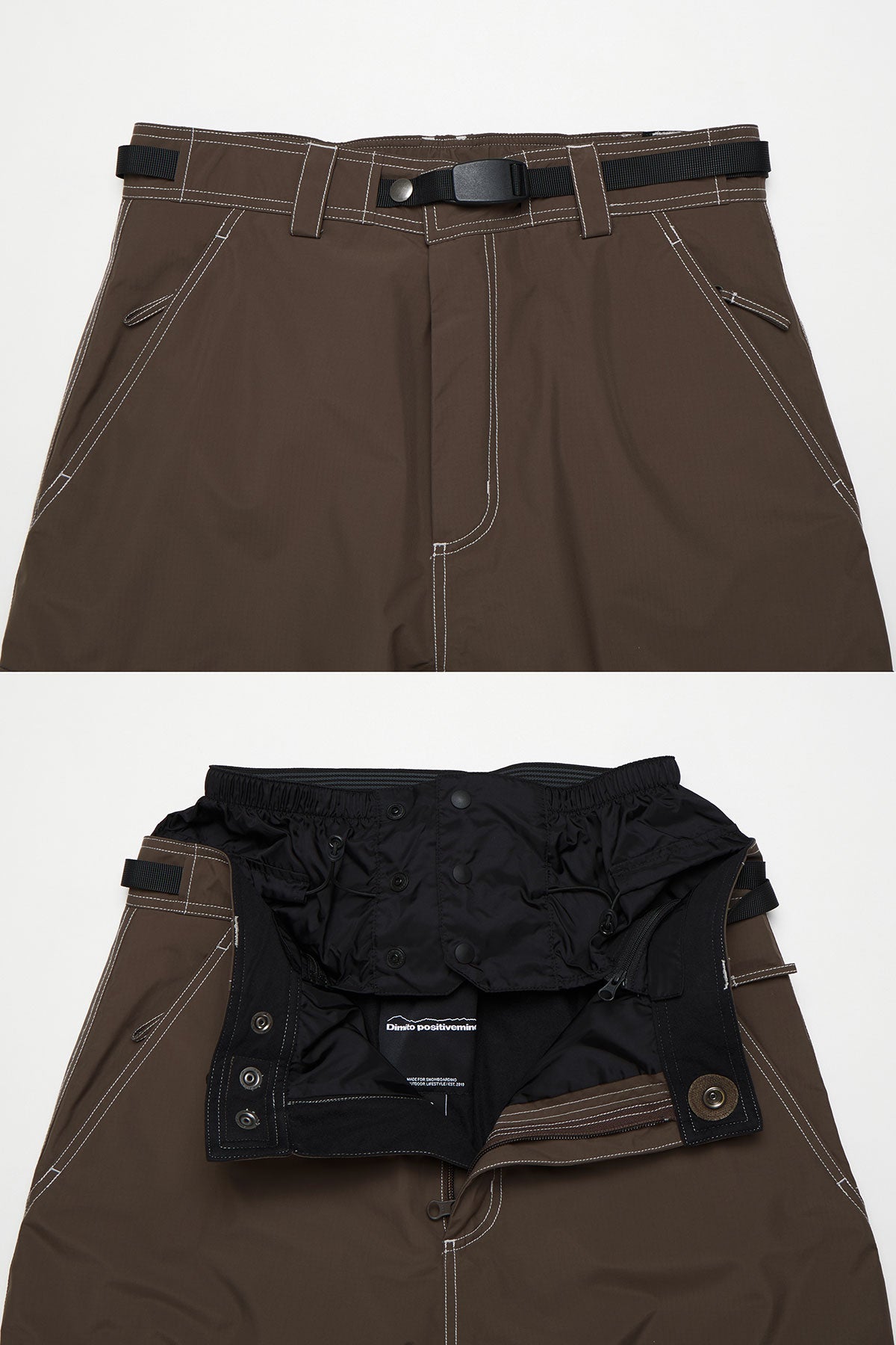 VERT WORKS LINE PANTS (WIDE FIT LV.1) DARK BROWN