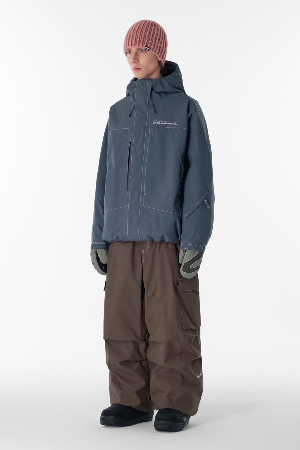 VERT WORKS LINE PANTS (WIDE FIT LV.1) DARK BROWN