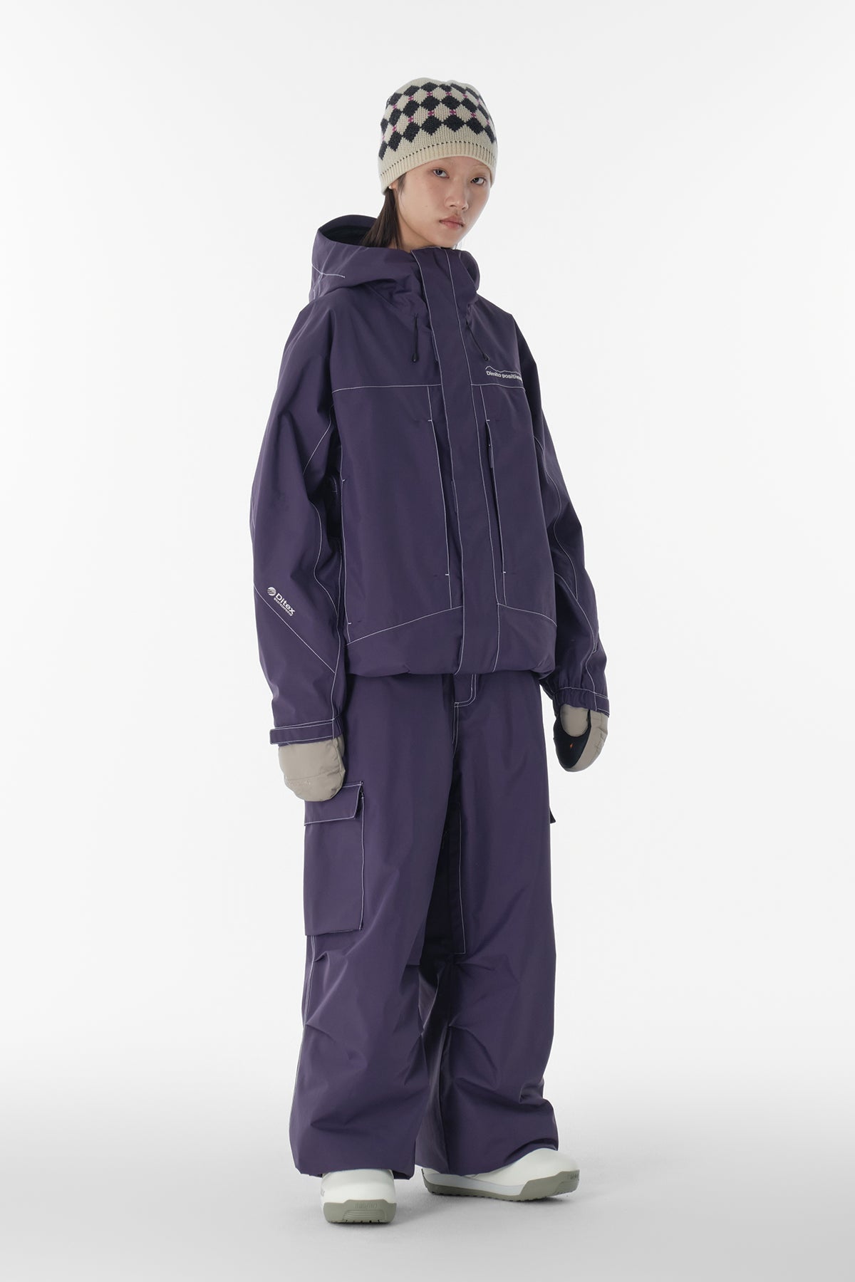 [INVITED] WORKS LINE PANTS (WIDE FIT LV.1) GRAPE