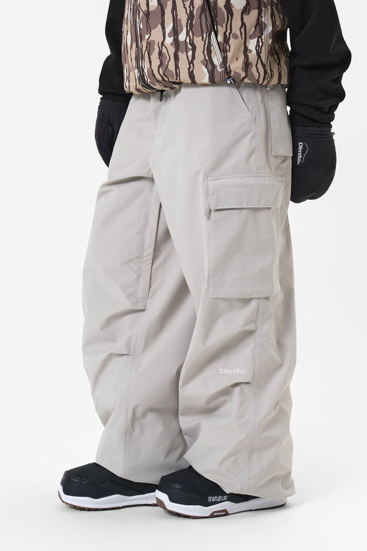 [INVITED] WORKS LINE PANTS (WIDE FIT LV.1) OATMEAL